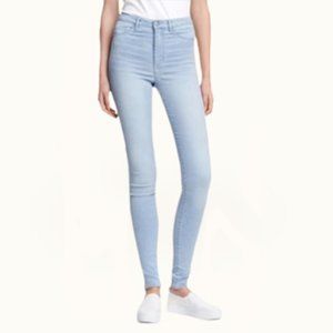 H&M Divided Light Skinny High-Waisted Jegging Jean
